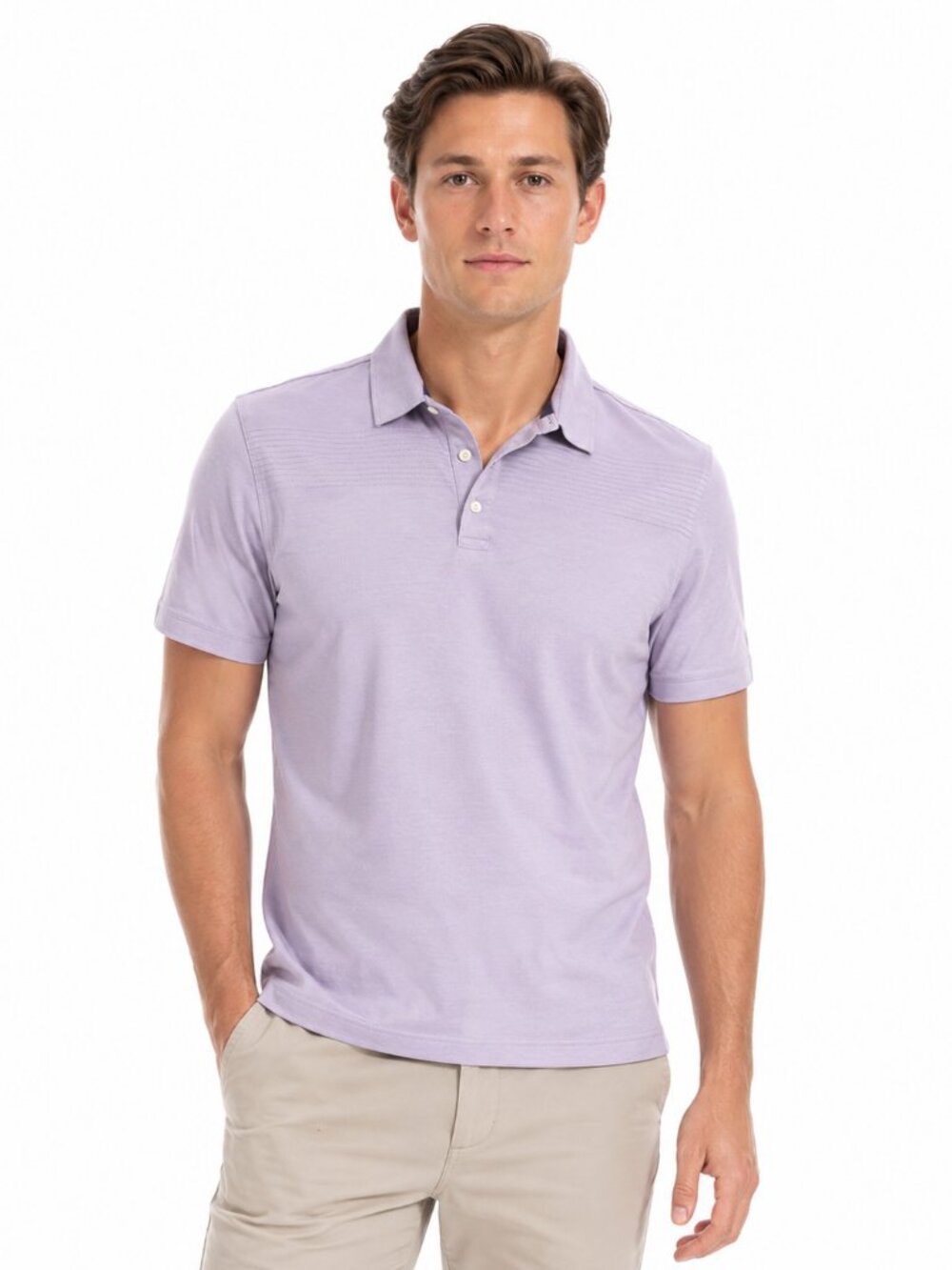 Banana Republic Men’s Polo Shirt Size M Lavander Short Sleeve Collared